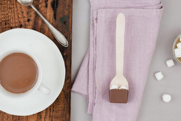 Milchkuvertüre Marshmallow Hot Chocolate Spoon