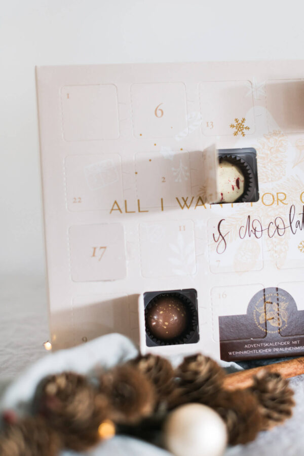 Pralinen Adventskalender Schokoladenmanufaktur