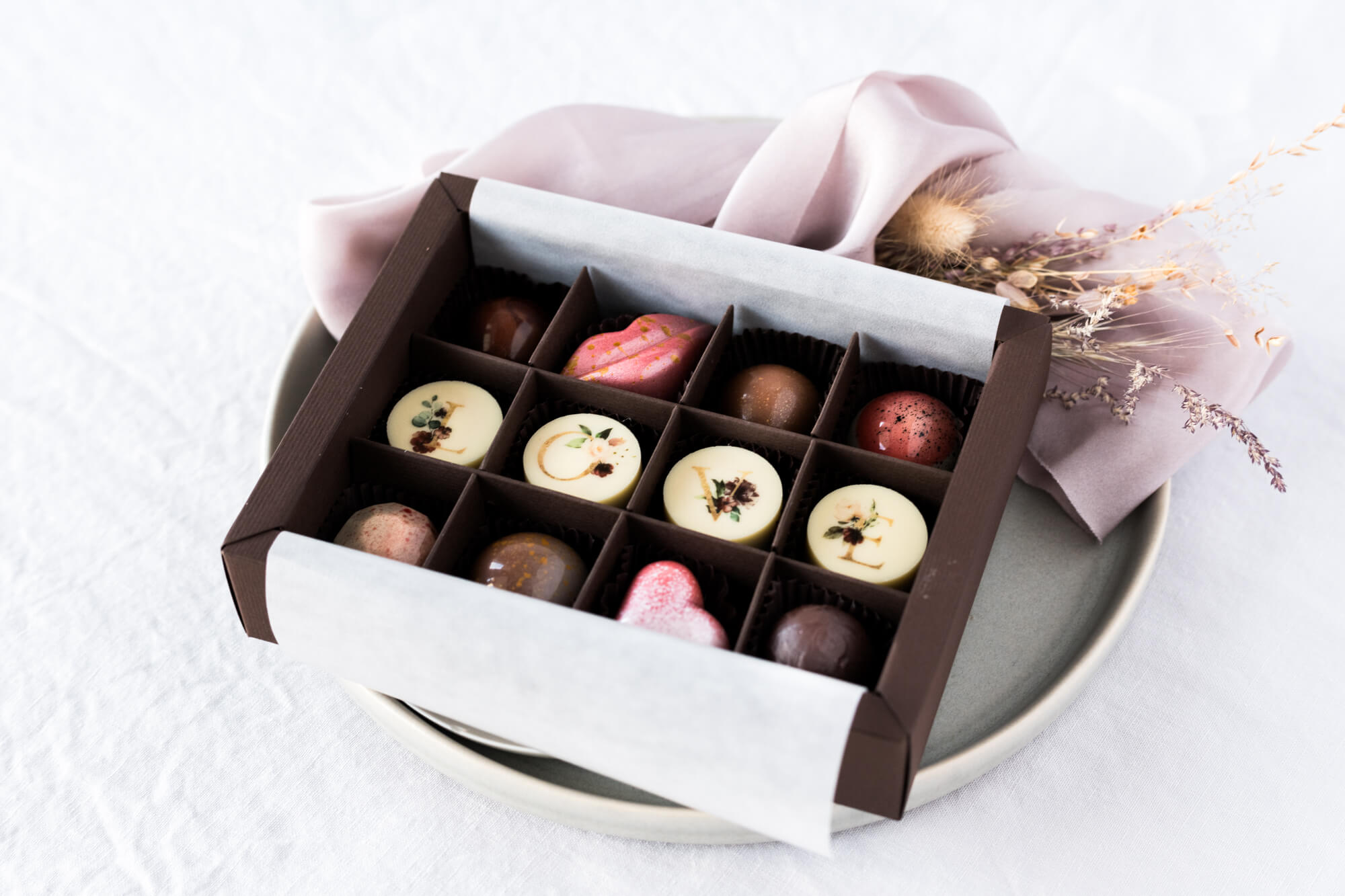Pralinenschachtel LOVE, 12er Set