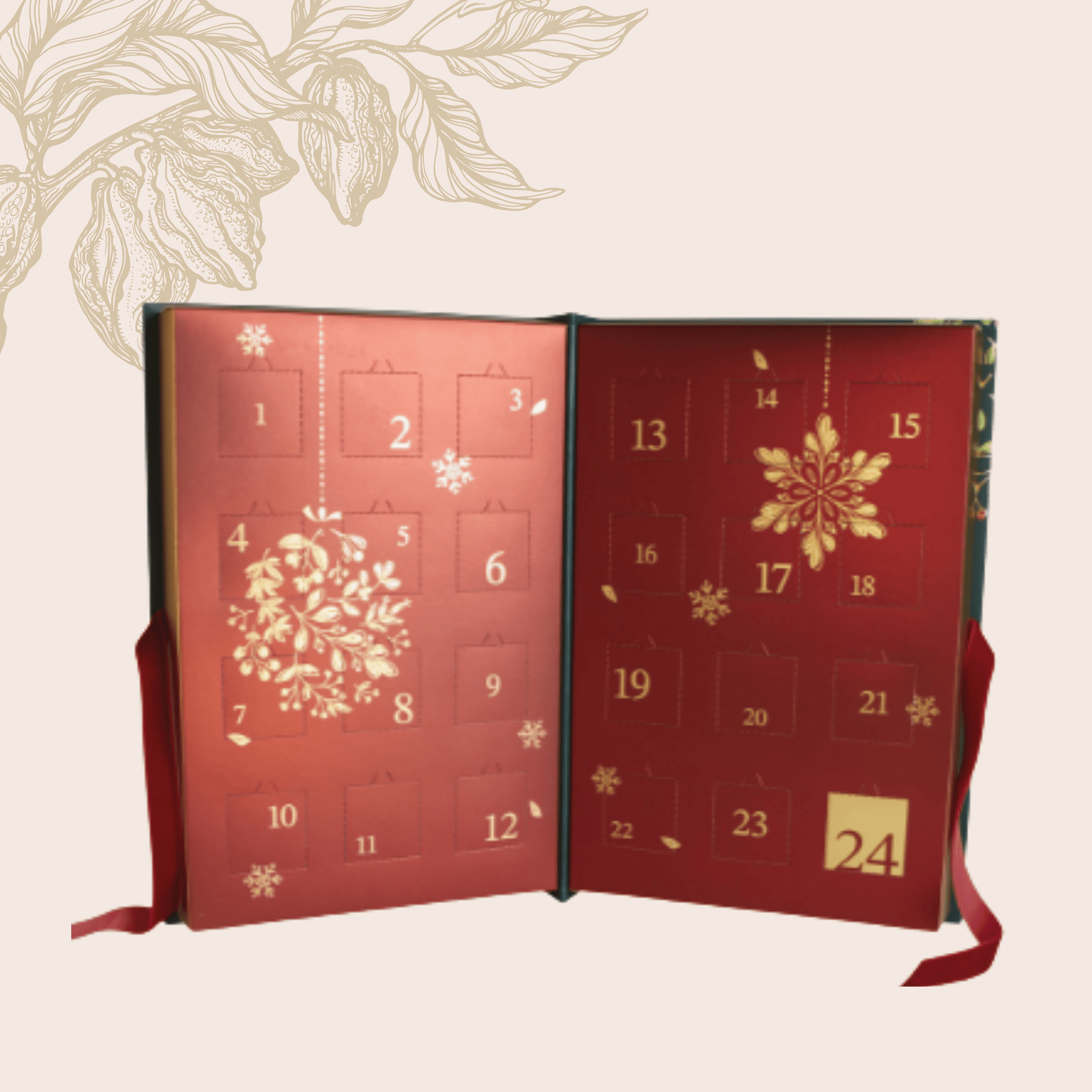 Pralinen Adventskalender Buchformat