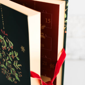 Adventskalender Pralinen Buch klappbar